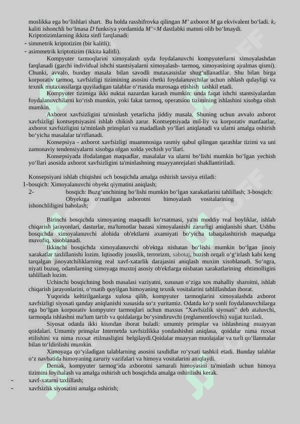 Axborot xavfsizligining huquqiy ta’minoti. 4