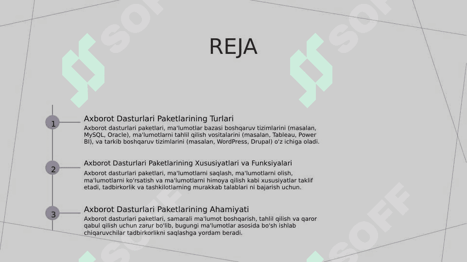 Axborot dasturlari paketlari 2