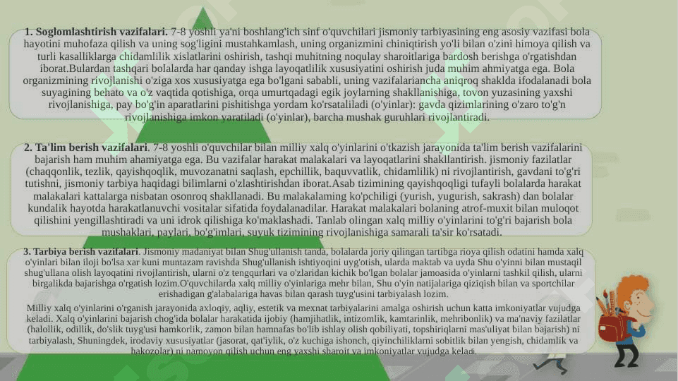 Maktabgacha ta’lim tashkilotlarida jismoniy tarbiyani tashkil etishda milliy qadriyatlardan foydalanish 8