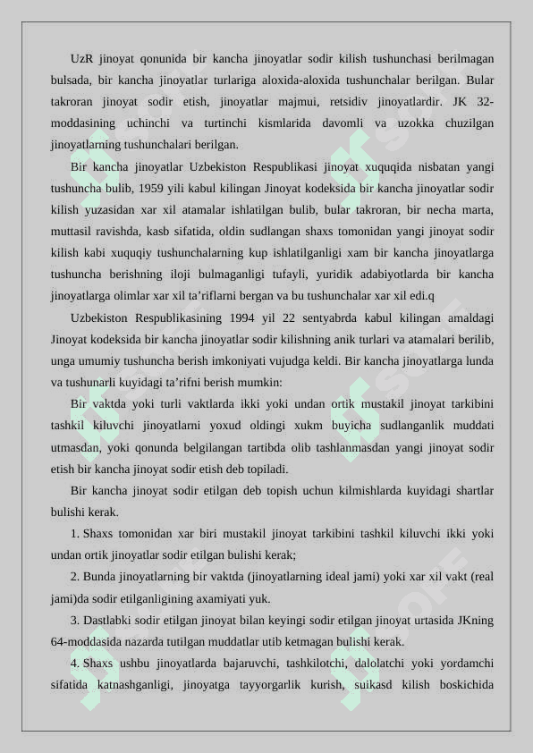 Bir qancha jinoyat sodir etish 24 2