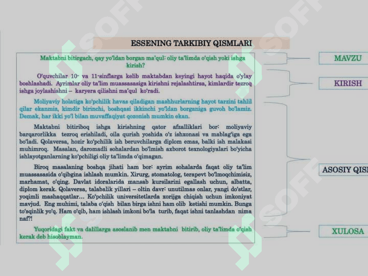 ESSE YOZISH STRATEGIYASI 6