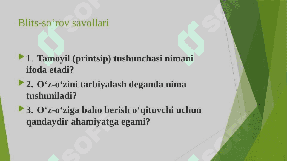 O‘Z-O‘ZINI TARBIYALASH VA O‘Z USTIDA ISHLASH. PEDAGOGIKA TAJRIBANI TO‘PLASH TIZIMI 3