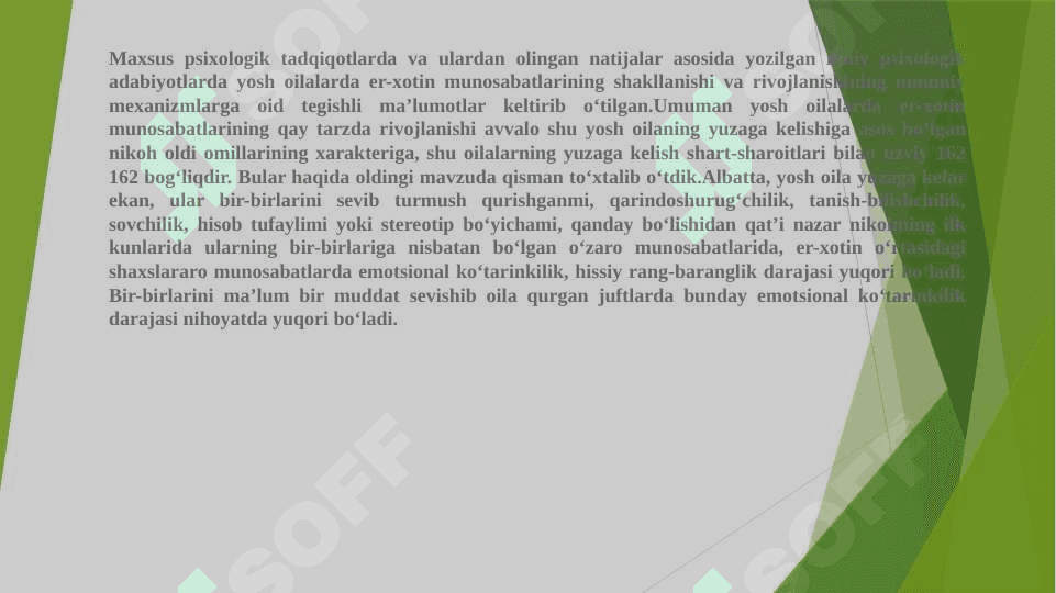 Oilaviy munosabatlar psixologiyasining predmeti va vazifalari 4