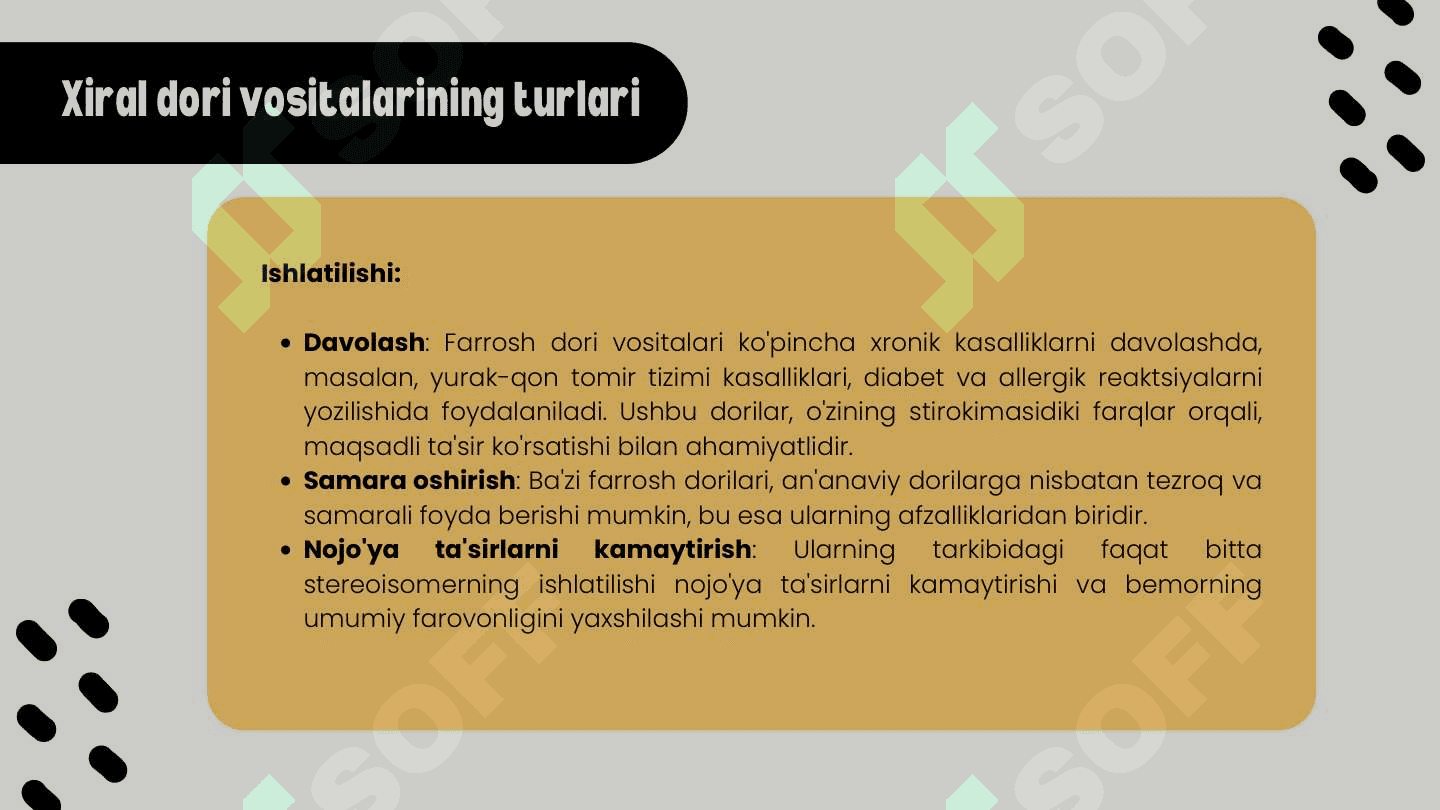 Xiral dori vositalari 4