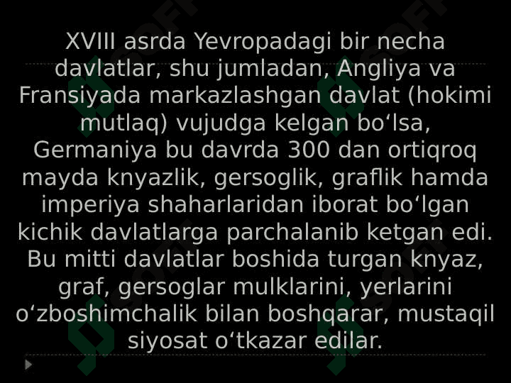 XVIII asr Yevropa ma’rifatchiligi adabiyoti 8