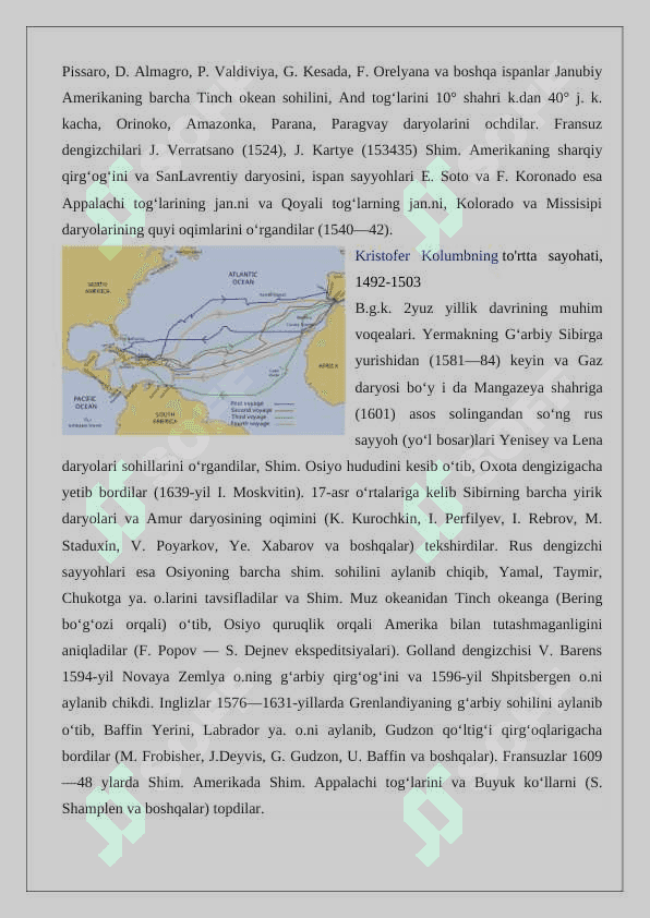 Buyuk geografik kashfiyotlar tarixini o'rganish va ma'lumotnoma tayyorlash 24 2