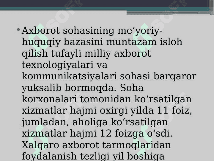 Ozbekistinda telekommunikatsiya va simsiz texnologiyalar rivojlanishiga ta'sir etuvchi asosiy omillar 5