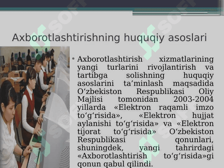 Ozbekistinda telekommunikatsiya va simsiz texnologiyalar rivojlanishiga ta'sir etuvchi asosiy omillar 6