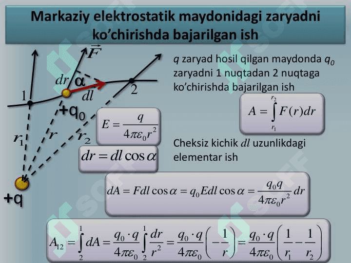 ELEKTROSTATIK MAYDON KUCHLANGANLIK VEKTORINING OQIMI VA ISHI 4