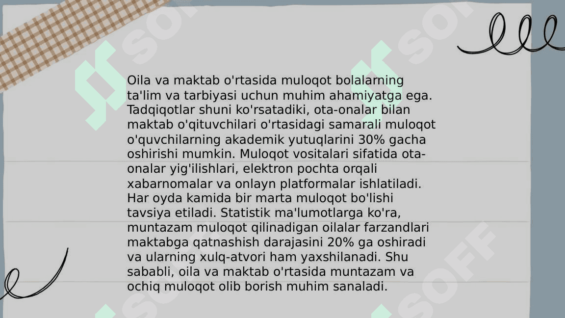 Maktab va oila integratsiyasi 4