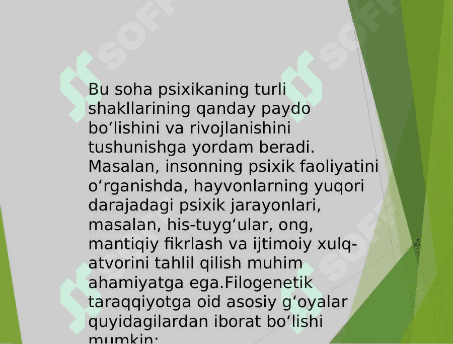 PSIXIKANING FILOGENETIK TARAQQIYOTI 3