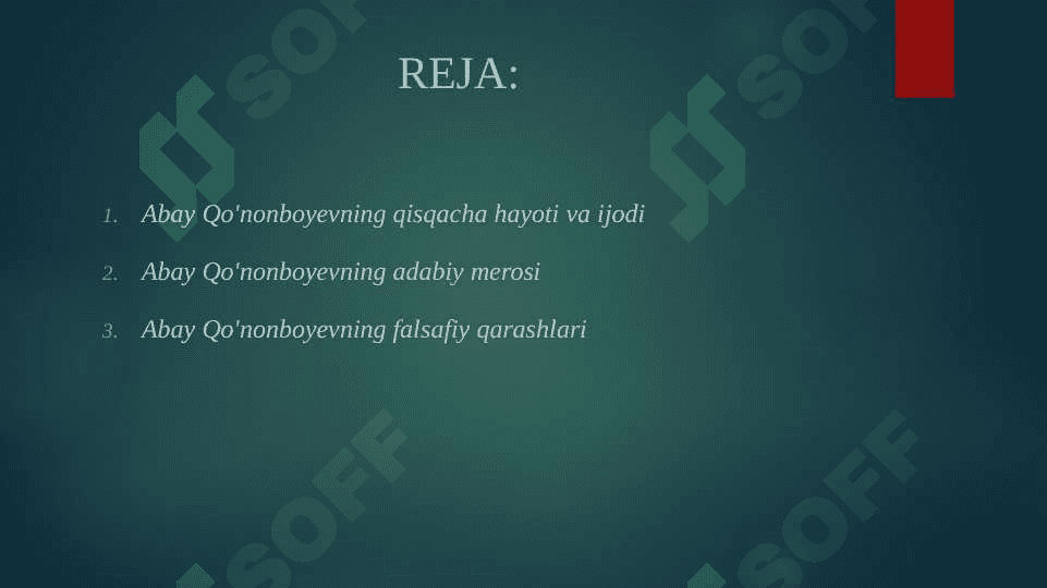 ABAY QO'NONBOYEV HAQIDA 2