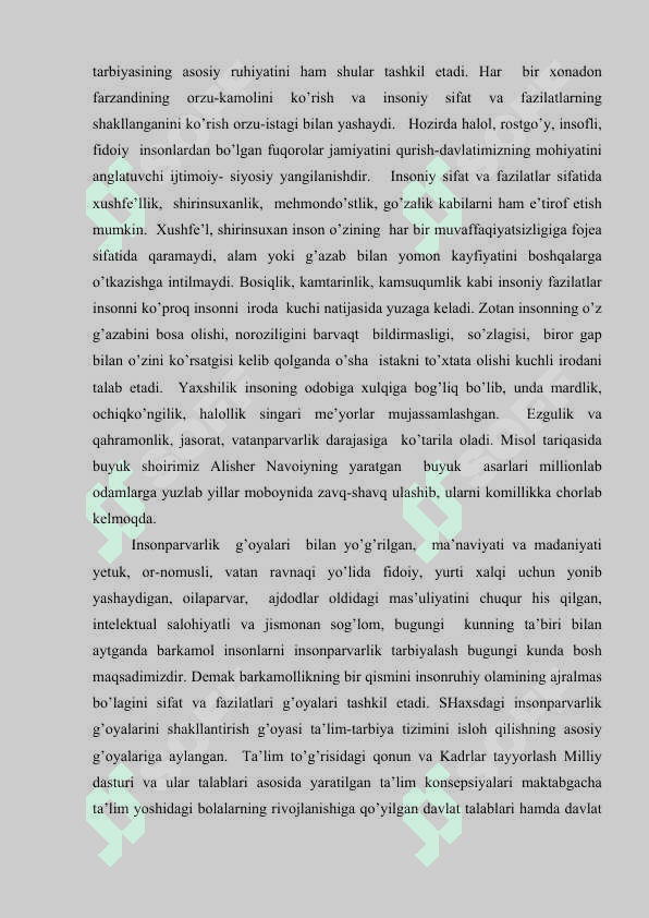 Boshlang`ich  matematik  ta`lim  jarayonida  o`quvchilarni  insonparvarlik   g`oyalari  ruhida  tarbiyalashning  pedagogik  shart-sharoitlari   (2-sinf  misolida) 8
