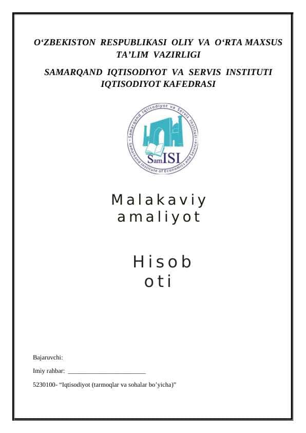 Soliq hisoboti