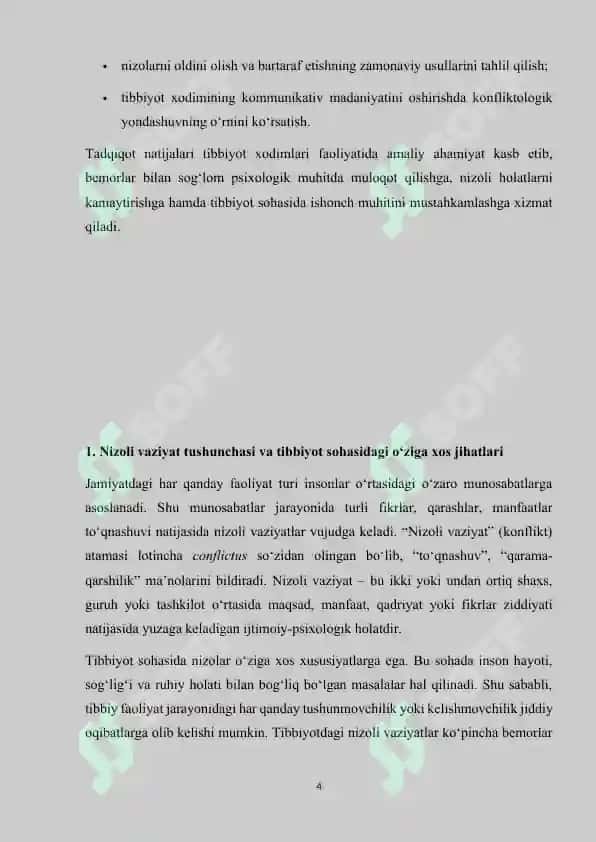 Tibbiyotda nizoli vaziyatlar va ularni bartaraf etish 4