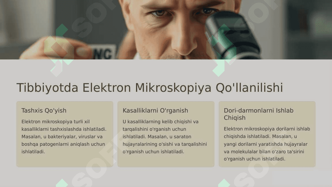 Elektron mikroskopiya usullarini tibbiyotda ahamiyati 4