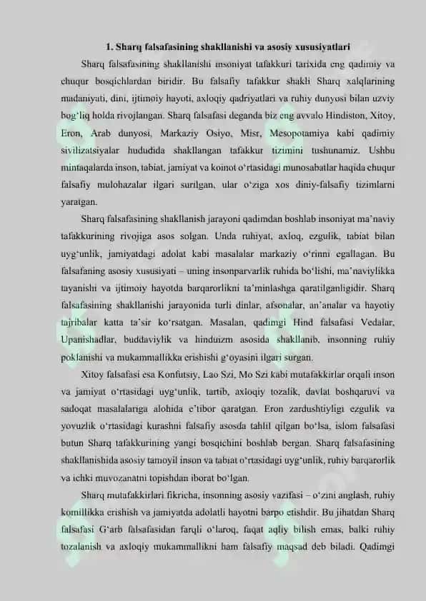 Sharq falsafasi va uning ijtimoiy taraqqiyotdagi roli 2