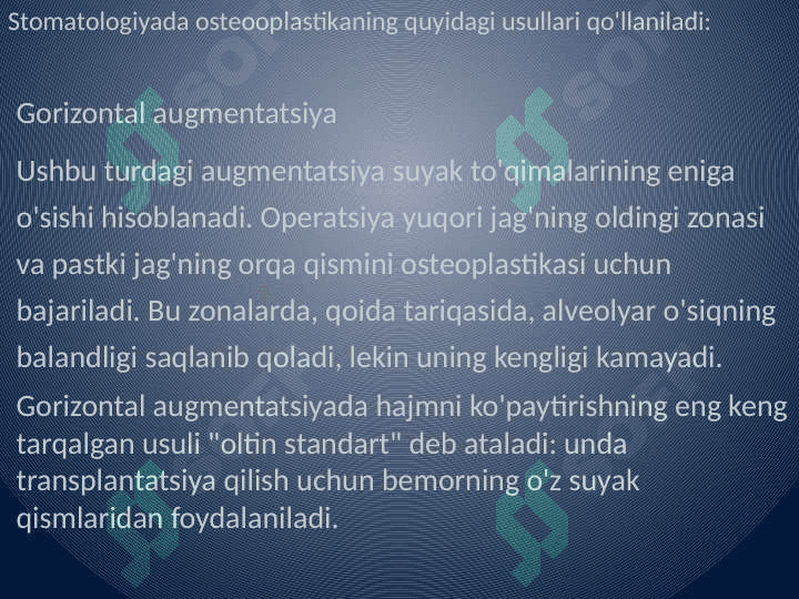 Suyak plastikasi. Transplantatlar turlari.  Xirurgik davolash  usullari prinsiplari 8