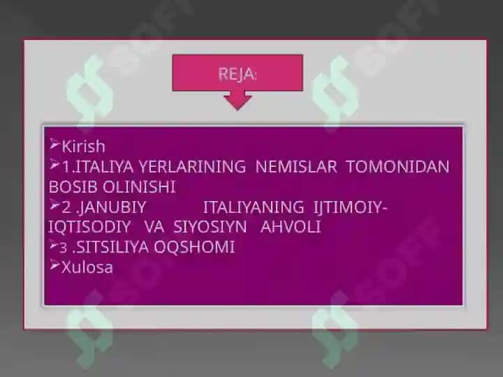 RIVOJLANGAN O’RTA ASRLARDA JANUBIY ITALIYA VA SITSILIYA 2