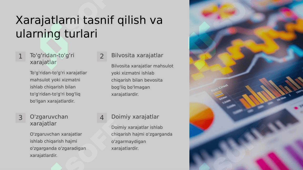 Boshqaruv hisobida xarajatlar hisobini yuritish 4