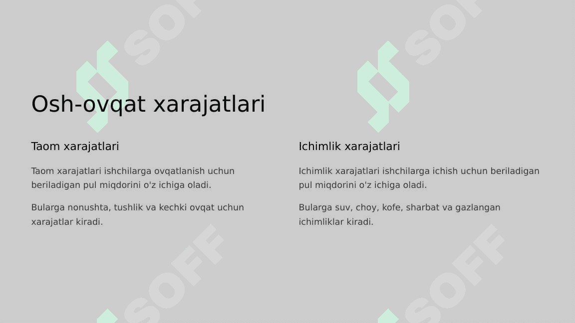 Boshqaruv hisobida xarajatlar hisobini yuritish 5