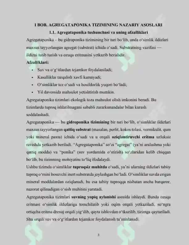 AGREGATAPONIKA UCHUN SUBSTRATLAR VA OZUQA ELEMENTLARINI TAYYORLASH 3