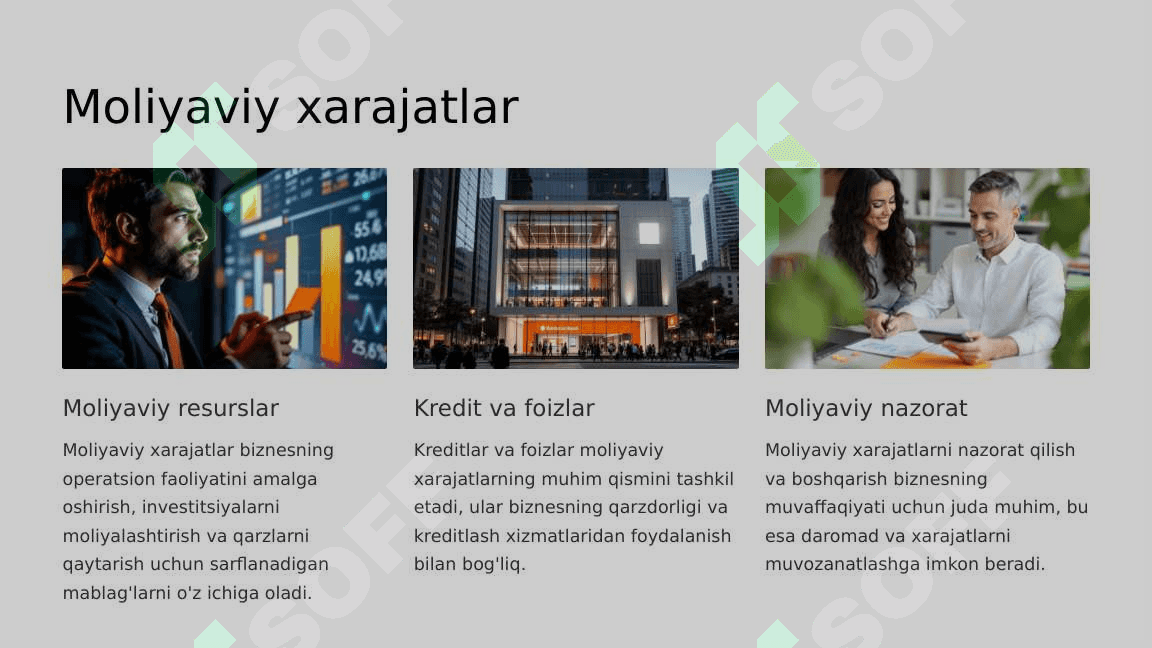 Xarajatlar haqida tushuncha va ularning turkumlanishi 7