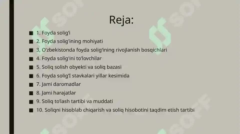 FOYDA SOLIG’I 2