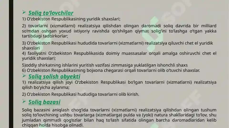 Jismoniy shaxslardan undiriladigan soliqlarga tavsif 7
