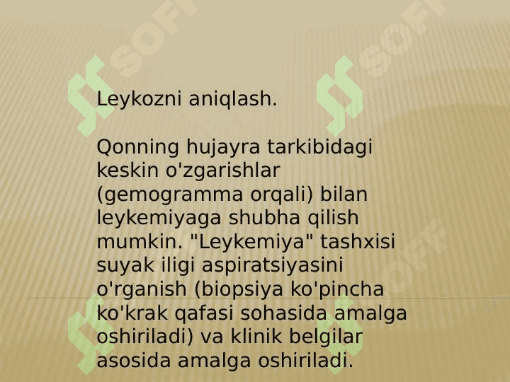 Leykozda qondagi o'zgarishlar 7