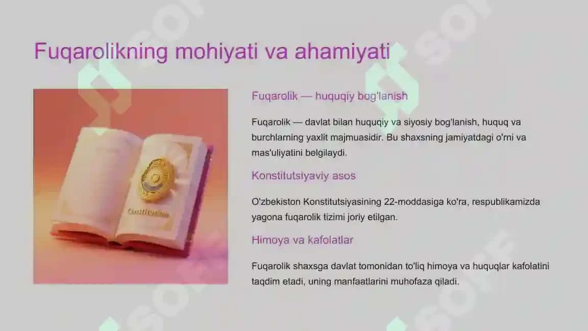 Fuqarolikning mohiyati va ahamiyati 3