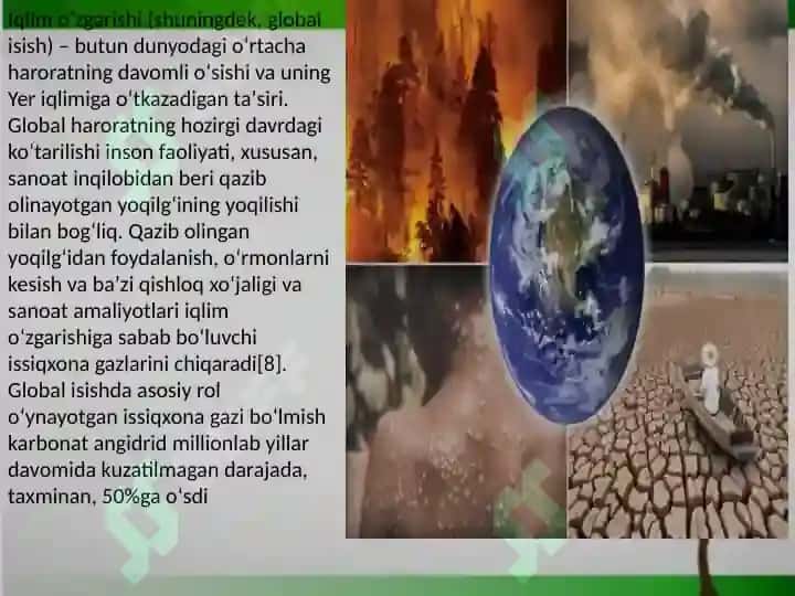 IQLIM OʻZGARISHI VA SUV RESURSLARI OʻRTASIDAGI BOGʻLIQLIK 5