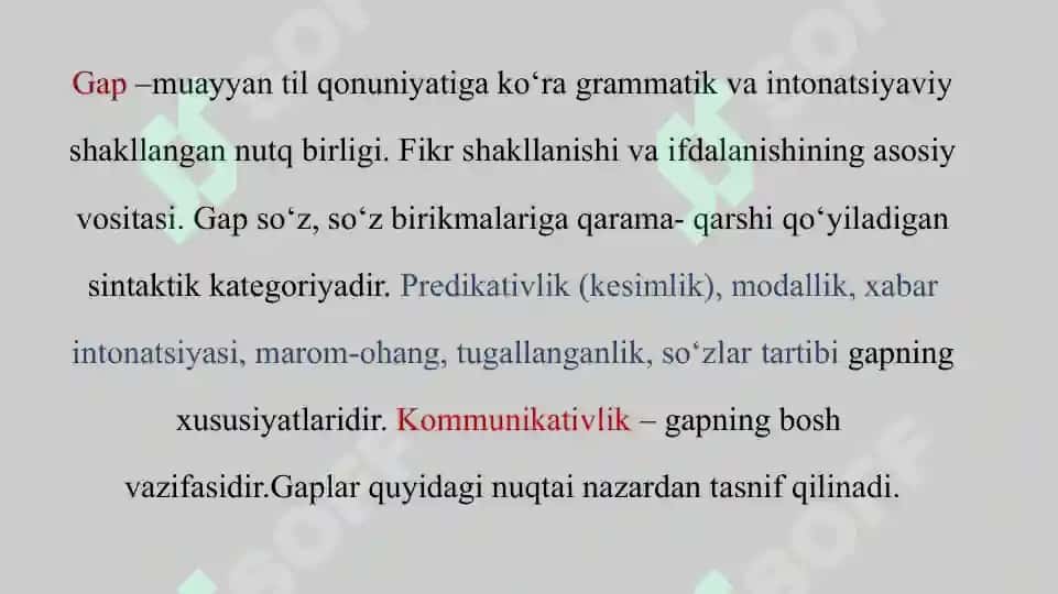 Gapning tuzilishi va ko‘raturi 3