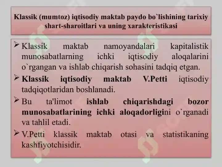 ANGLIYA VA FRANTSIYADA KLASSIK (MUMTOZ) MAKTABNING SHAKLLANISHI 8