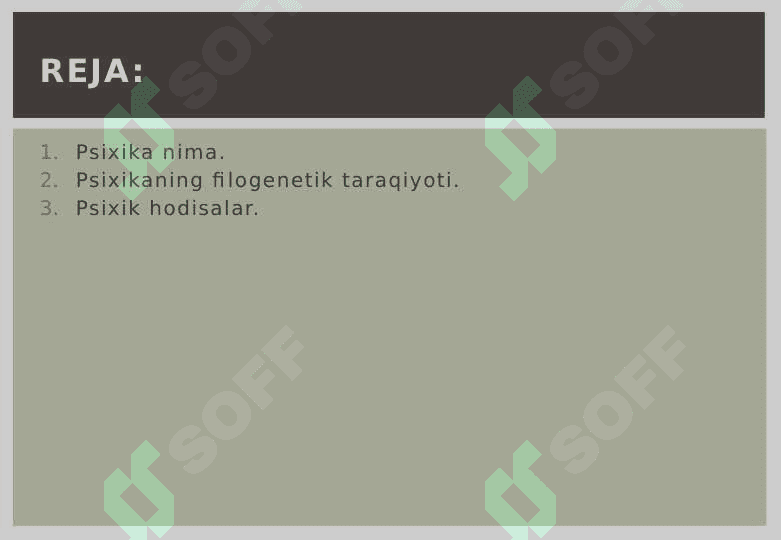 Psixikaning  filogenetik taraqqiyoti 2