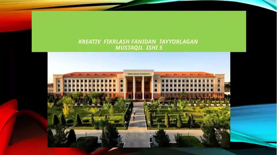 KREATIV VA  TANQIDIY  FIKRLASH XUSUSIYATLARI