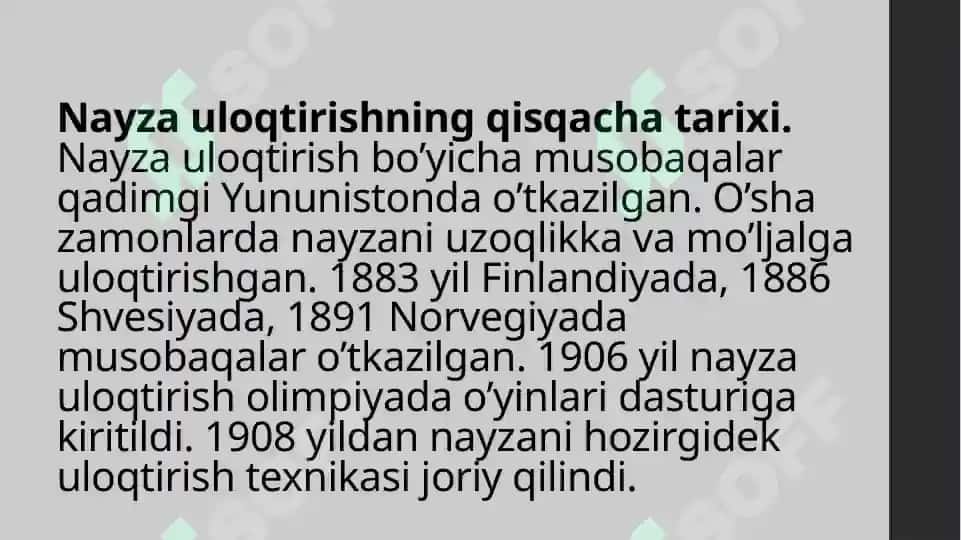Nayza uloqtirishning asoslari 3