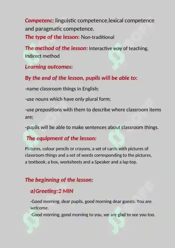 Unit 7 IN THE CLASSROOM Lesson 1 Classroom things 3