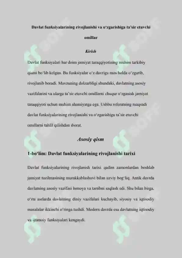 Davlat funksiyalarining rivojlanishi va o‘zgarishiga ta’sir etuvchi omillar 2