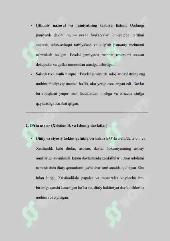Davlat funksiyalarining rivojlanishi va o‘zgarishiga ta’sir etuvchi omillar 5