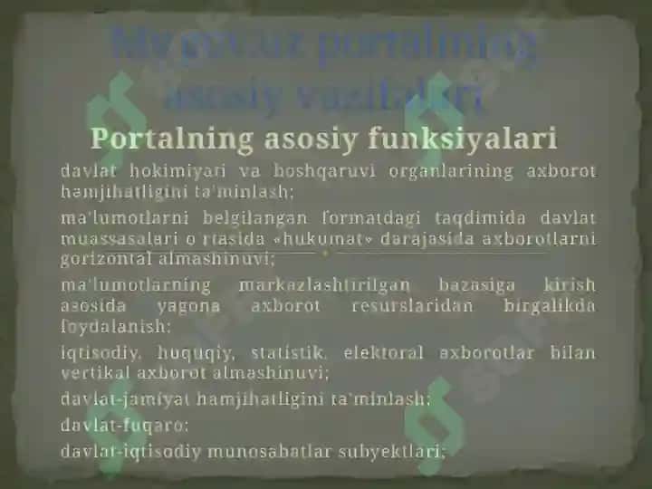 O‘zbekiston Respublikasining Hukumat portali 2