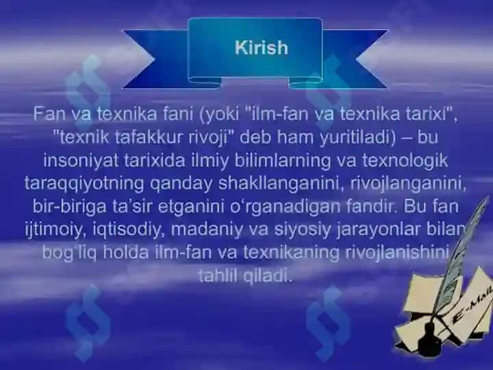 Fan va texnika fanining maqsad va vazifalari. Fanning ijtimoiy roli va uning rivojlanish istiqbollari. Insonlarning ilk jamiyatlari va ilmlarning manbasi. 3