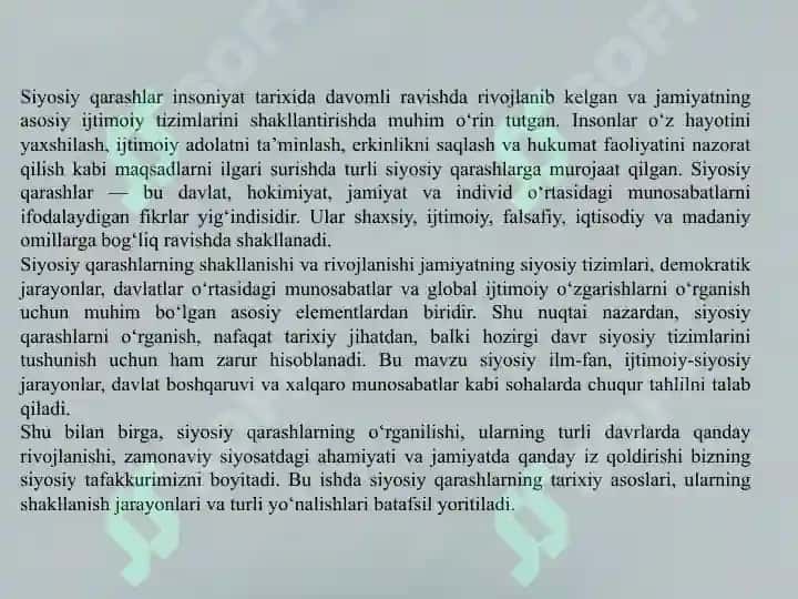 Daslabki siyosiy qarashlar 3