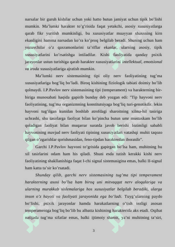 HARAKTER 3