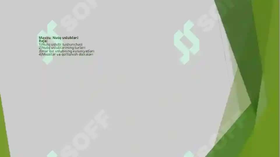 Notiqlik Sanati boyicha taqdimot 2