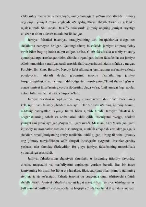 Jamiyat falsafasi 4