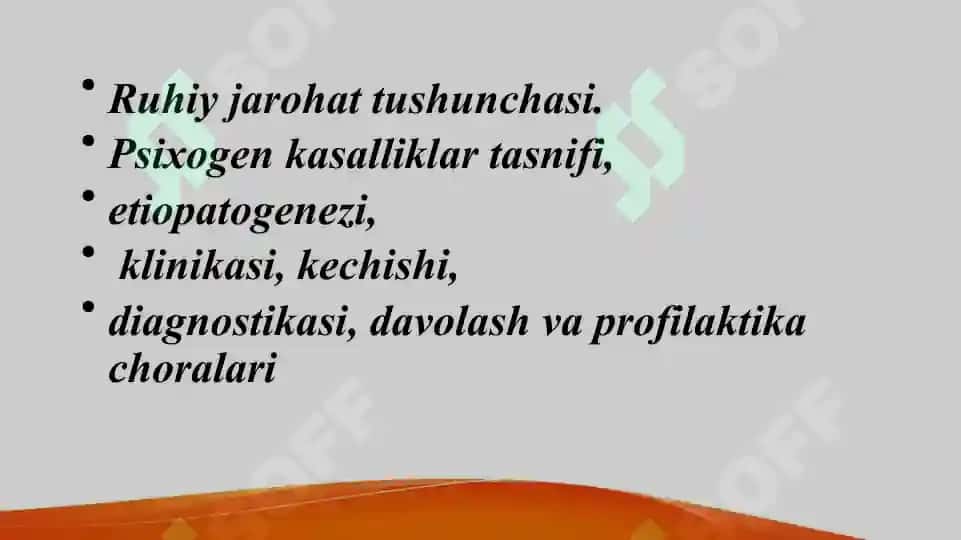Psixogeniyalar ПСИХОГЕН КАСАЛЛИКЛАР (ПСИХОГЕНИЯЛАР) 2