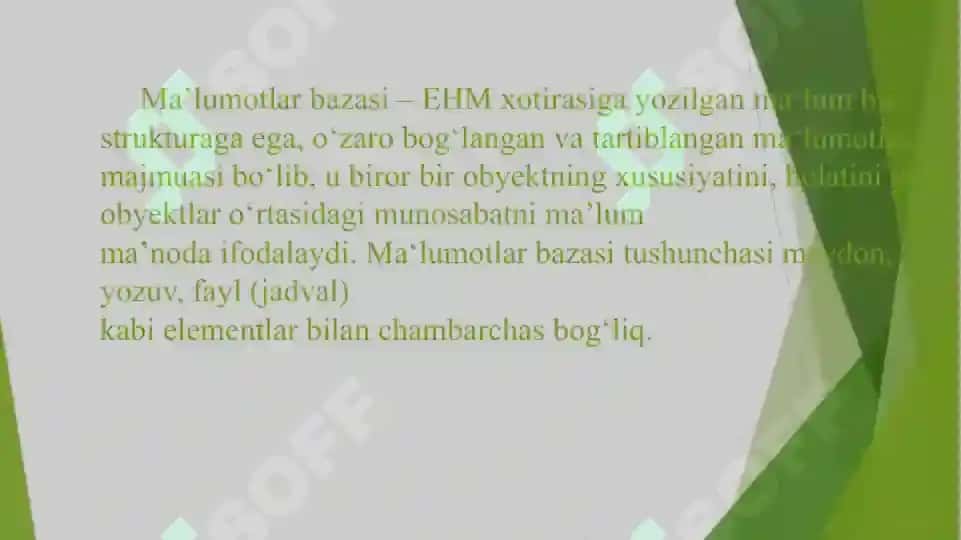 Malumotlar bazasida maqsadli foydalanish 3