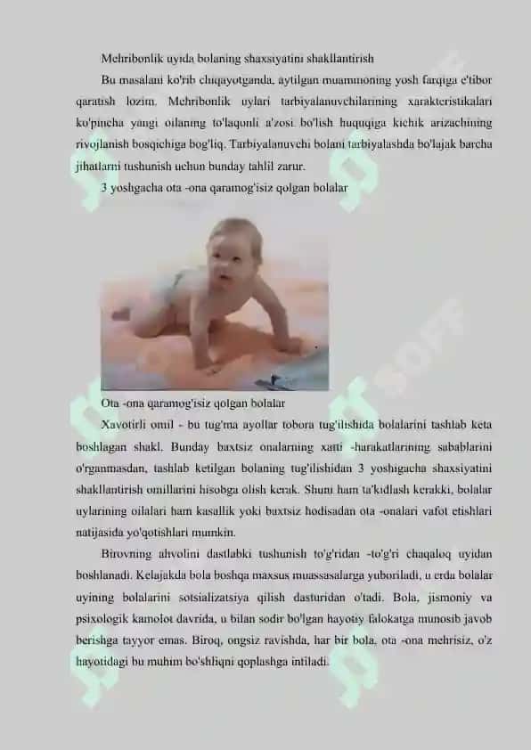 Mehribonlik uylari sharoitida bolalarni psixosotsial qoʻllab-quvvatlash 7