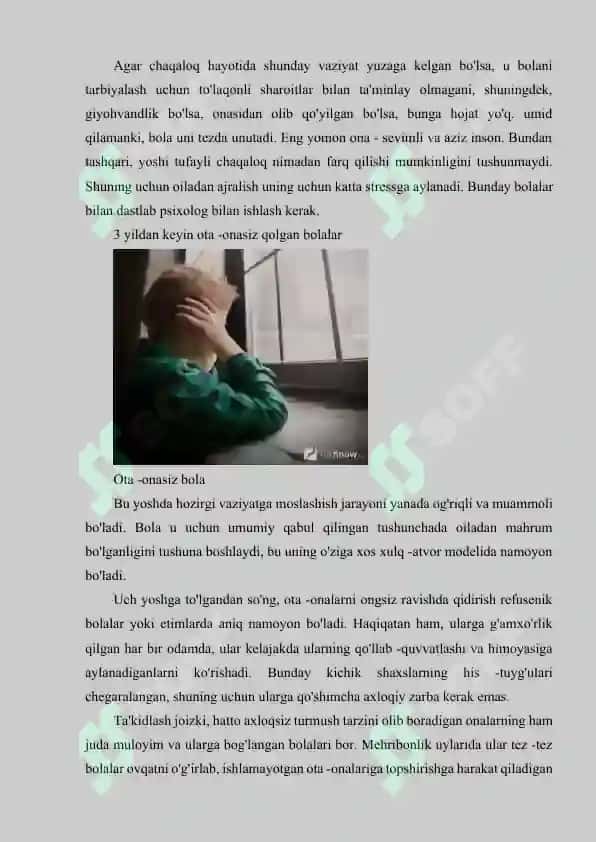 Mehribonlik uylari sharoitida bolalarni psixosotsial qoʻllab-quvvatlash 8